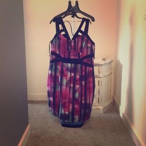 City chic multicolored dress